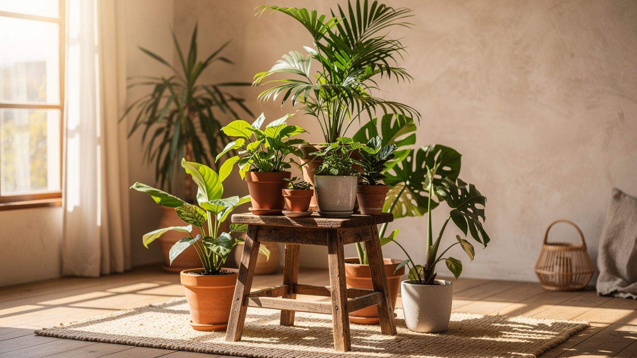 Por que o banquinho é perfeito para plantas?