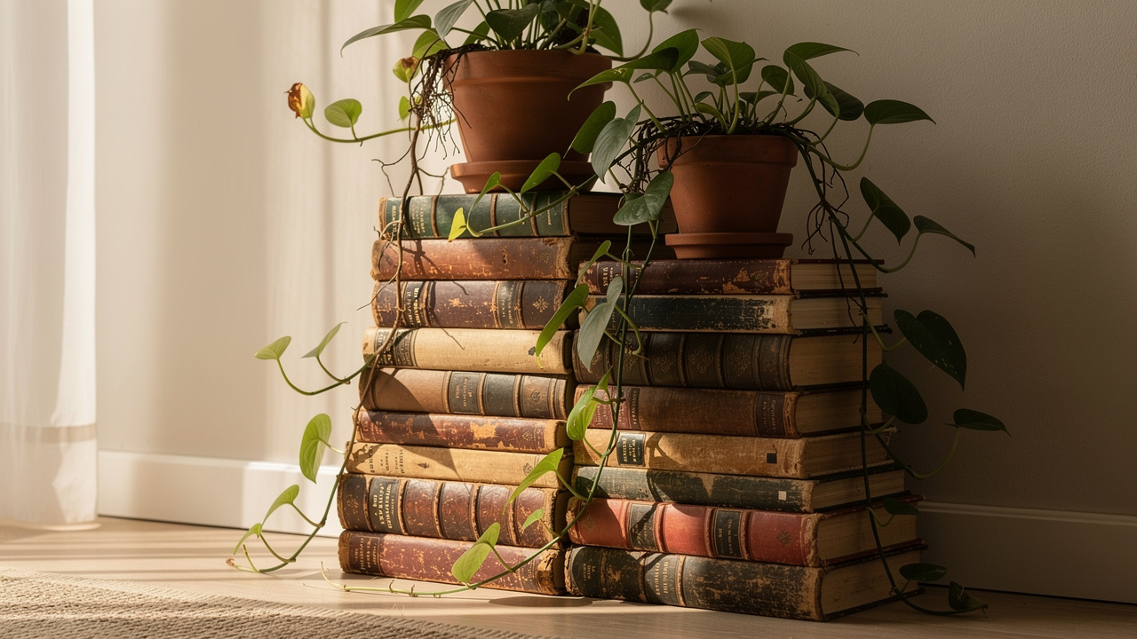 Formas simples de transformar livros em estrutura para plantas