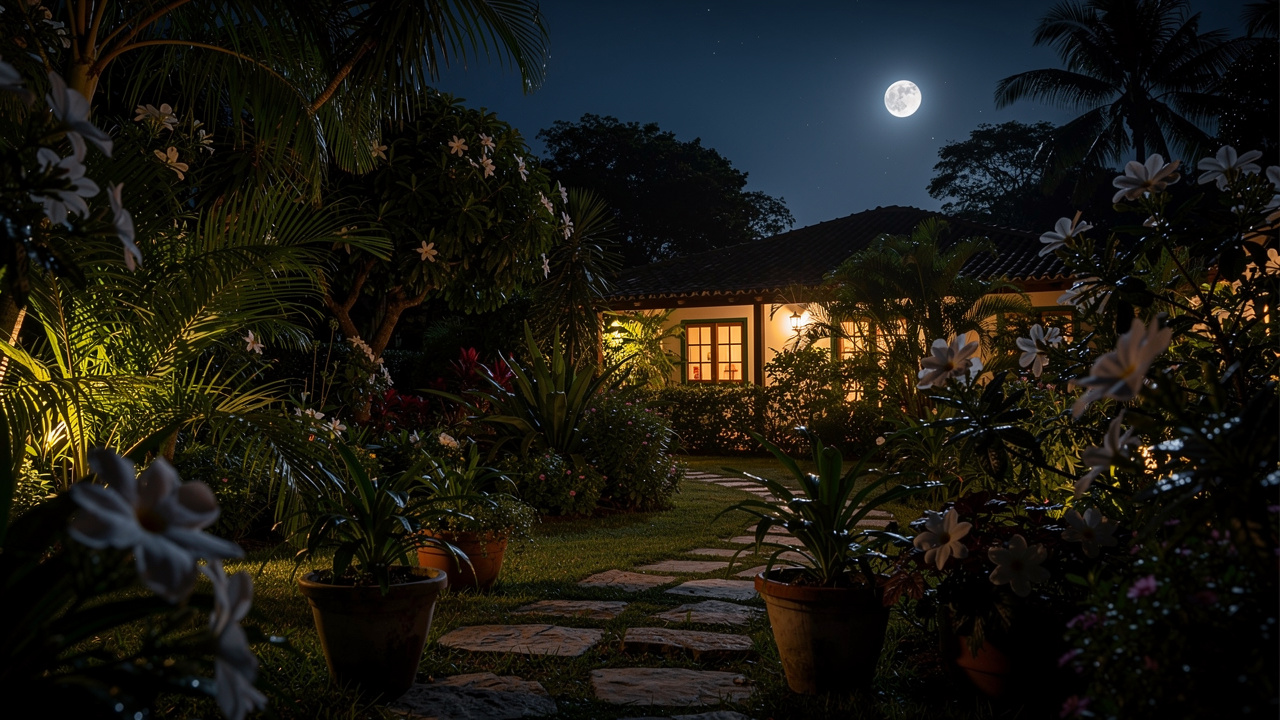 O segredo das plantas que florescem à noite e transformam seu jardim em um espetáculo lunar