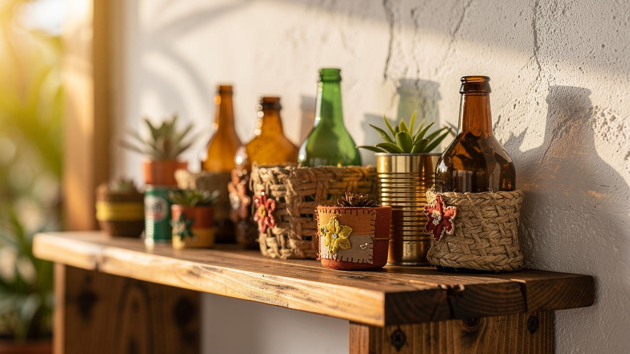 Seu cérebro ama reusar: por que decorar com reciclagem alivia a ansiedade