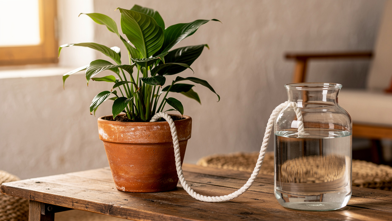 Vaso de planta que rega sozinho? Veja o truque do barbante que viralizou